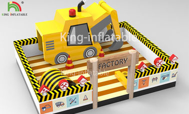 10 متر × 8 متر الأصفر نفخ ملاهي forklift موضوع البلوز ترتد البيت للأطفال الحزب